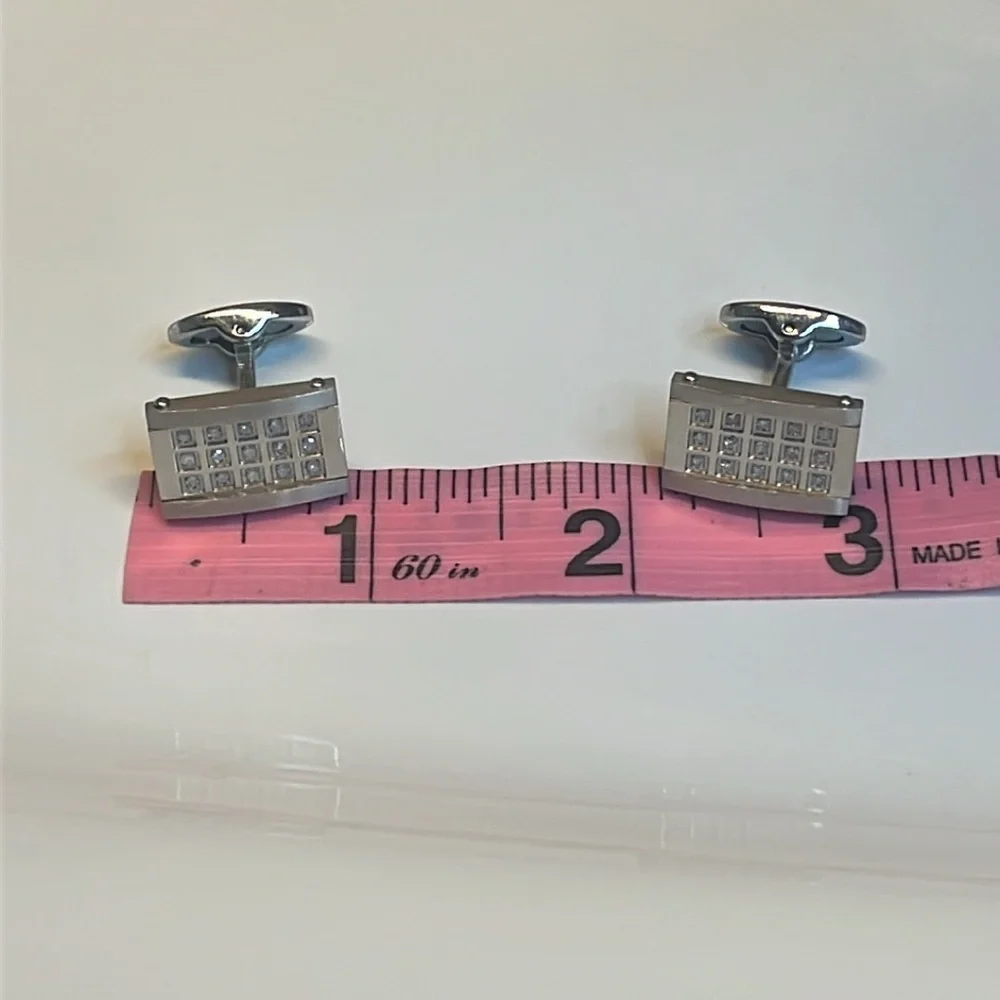 DAVID DONAHUE DIAMOND CUFFLINKS
